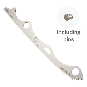 Figure Skating Blade Runner for Shock Absorbing blade (Dual Cushioning) including Pins.