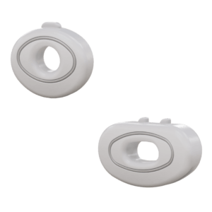 Grey Dual Cushioning Shock Absorbers for Figure Skating Blade