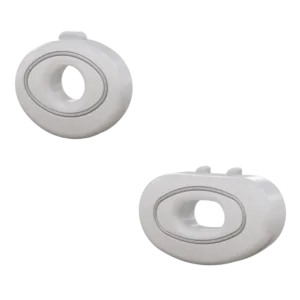 Grey Dual Cushioning Shock Absorbers for Figure Skating Blade