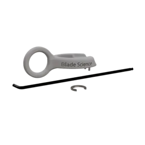 Tool kit and hex key for figure skating shock-absorbing blade.